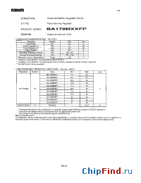 Datasheet BA178M05FP manufacturer Rohm